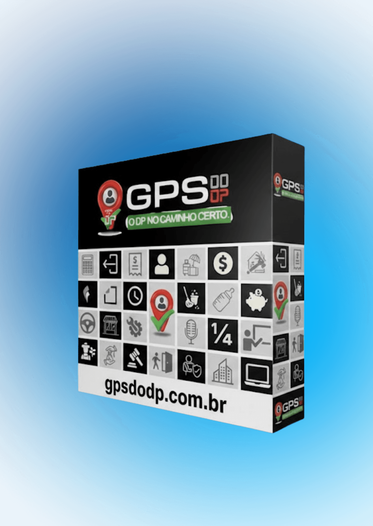 Caixa do produto GPS do DP